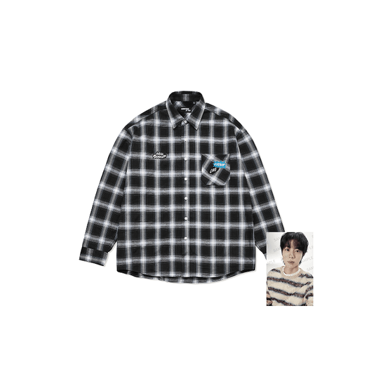 BTS JIN - RUNSEOKJIN OFFICIAL MD CHECK SHIRT - COKODIVE