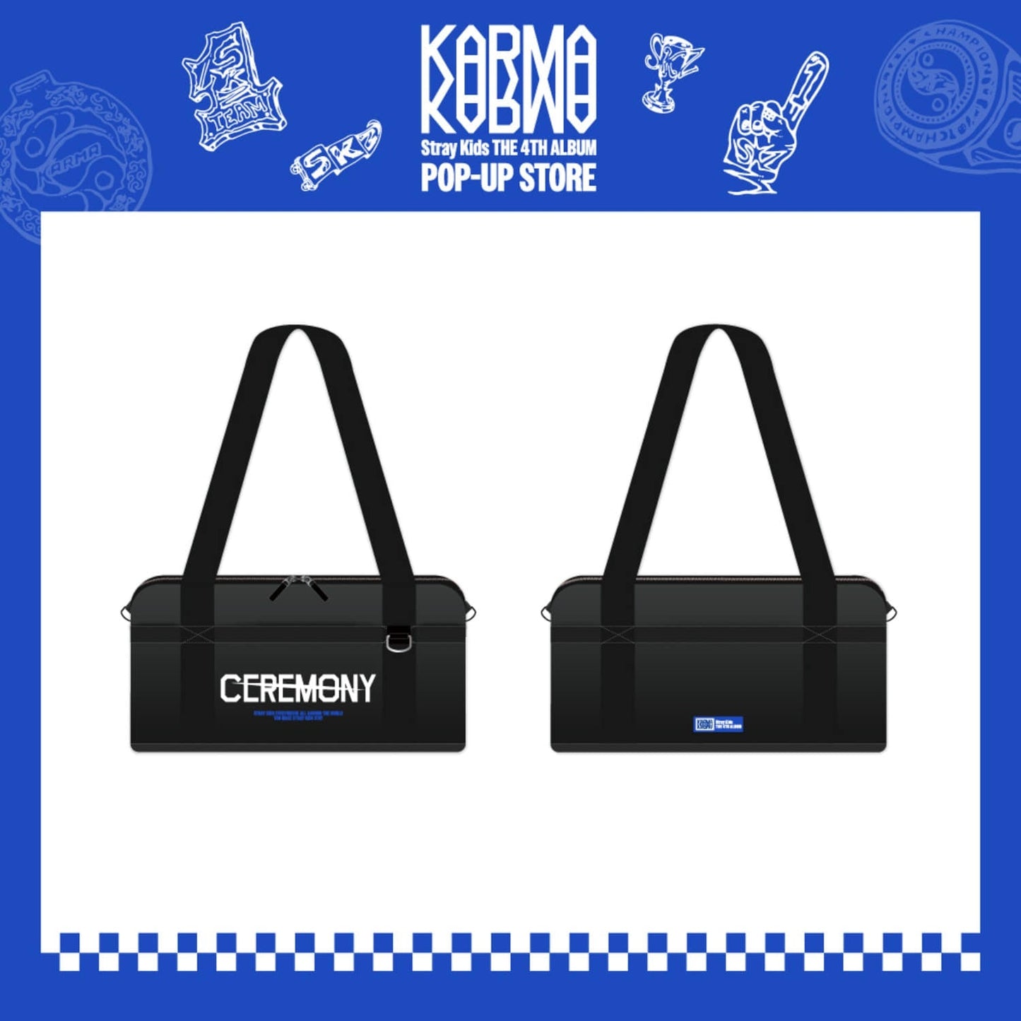 STRAY KIDS - KARMA POP UP STORE OFFICIAL MD DUFFEL BAG