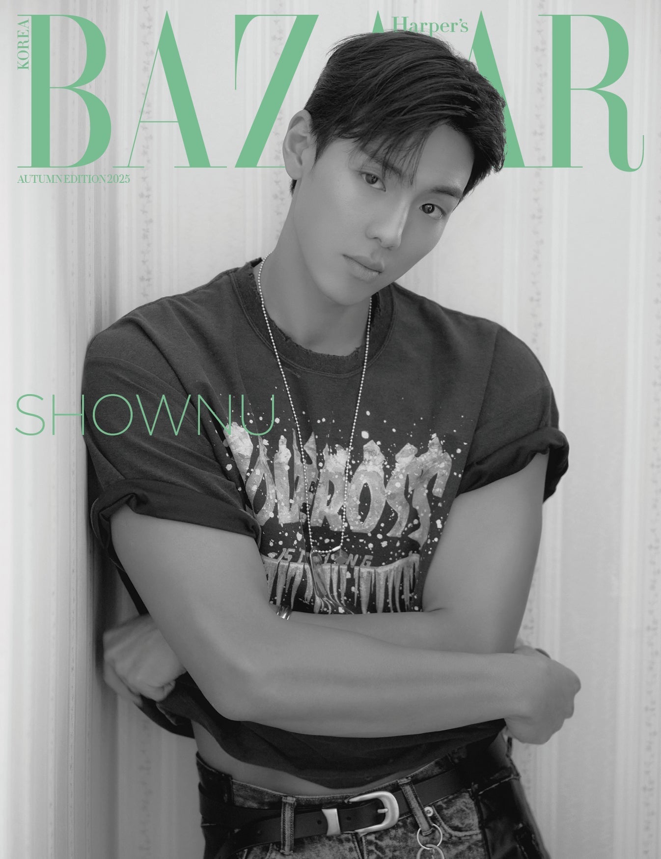 MONSTA X - BAZAAR MAGAZINE 2025 AUTUMN EDITION ISSUE COVER E - COKODIVE