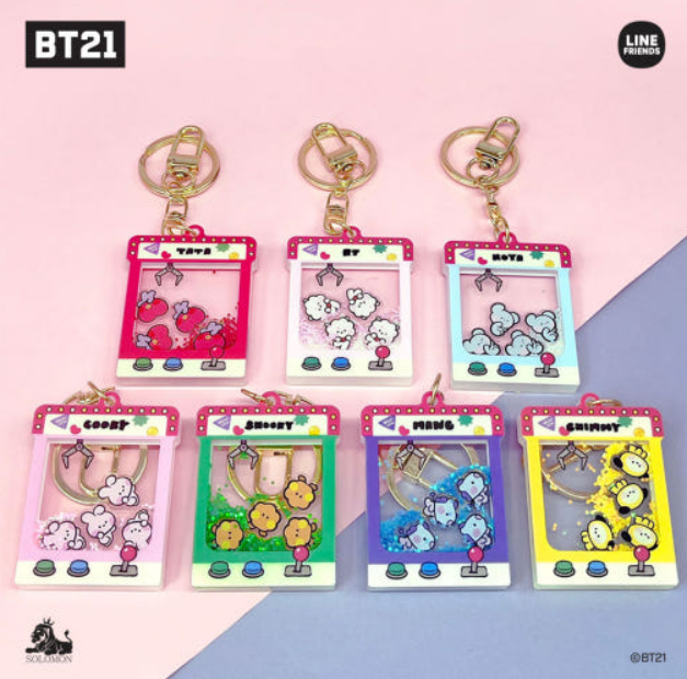 BT21 - MININI GLITTER KEY HOLDER - COKODIVE