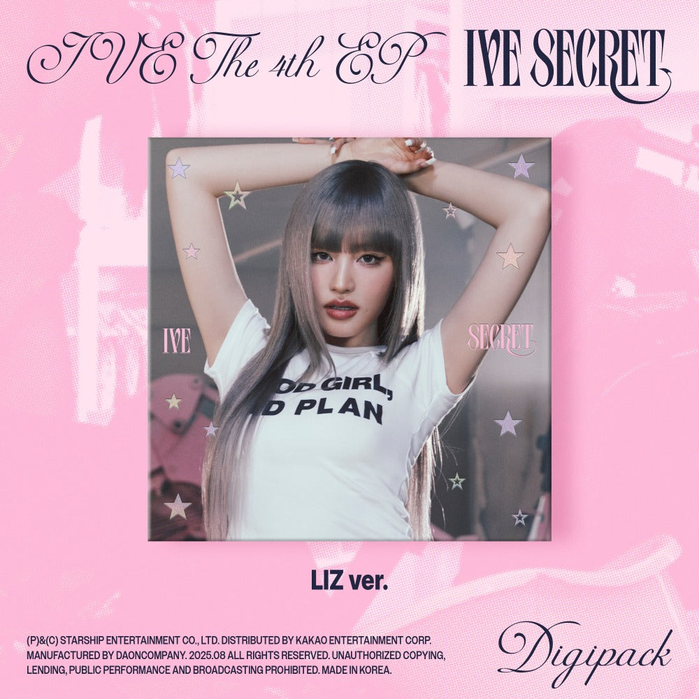 IVE - IVE SECRET 4TH EP ALBUM STARSHIP SQUARE GIFT DIGIPACK LIZ VER