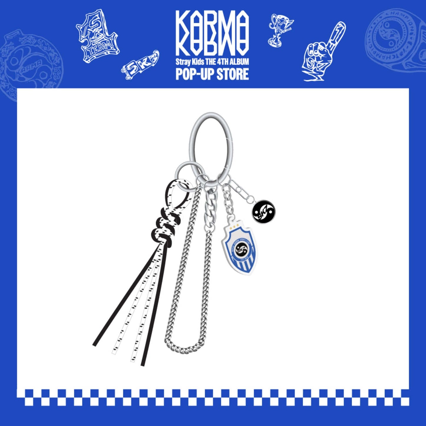 STRAY KIDS - KARMA POP UP STORE OFFICIAL MD CEREMONY METAL KEYRING