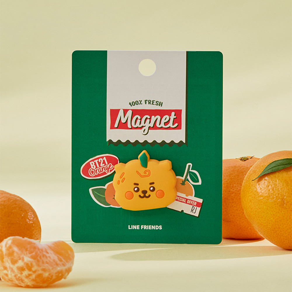 BT21 - ORANGE PARTY OFFICIAL MD BABY SILICON MAGNET - COKODIVE