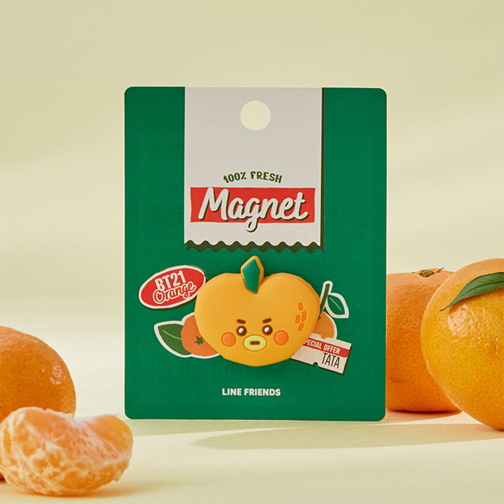 BT21 - ORANGE PARTY OFFICIAL MD BABY SILICON MAGNET - COKODIVE