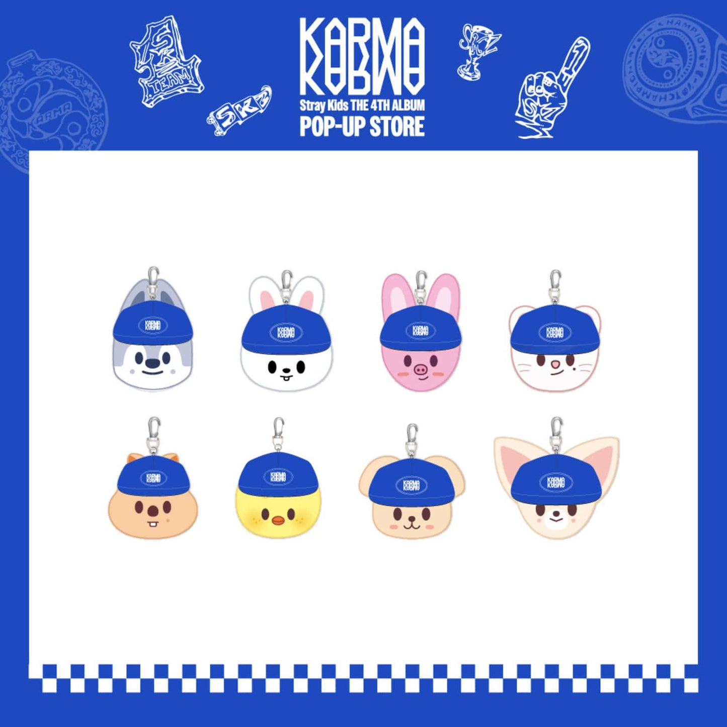 STRAY KIDS - KARMA POP UP STORE OFFICIAL MD SKZOO CEREMONY BALLCAP PLUSH
