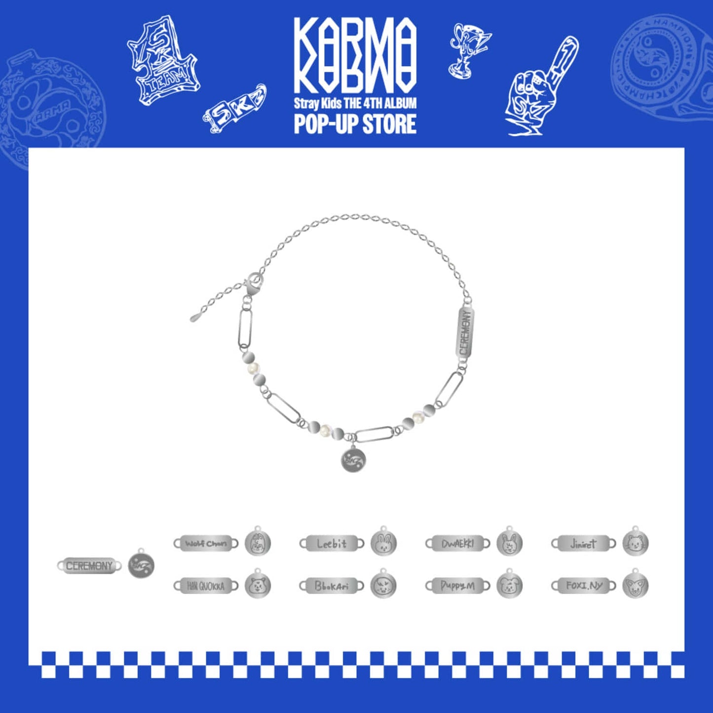 STRAY KIDS - KARMA POP UP STORE OFFICIAL MD SKZOO CEREMONY NECKLACE