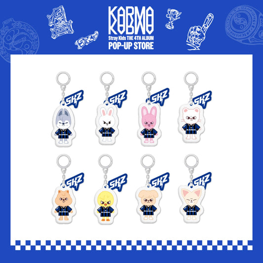 STRAY KIDS - KARMA POP UP STORE OFFICIAL MD SKZOO YINYANG KEYRING
