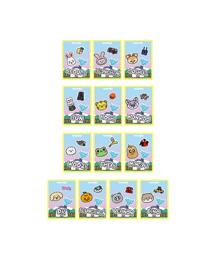 SEVENTEEN - NANA BNB WITH SEVENTEEN OFFICIAL MD VELCRO PATCH SET (4 PCS) - COKODIVE