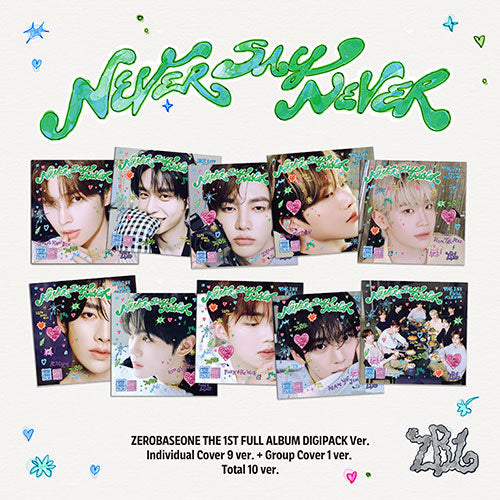 ZEROBASEONE - NEVER SAY NEVER 1ST FULL ALBUM DIGIPACK VER RANDOM