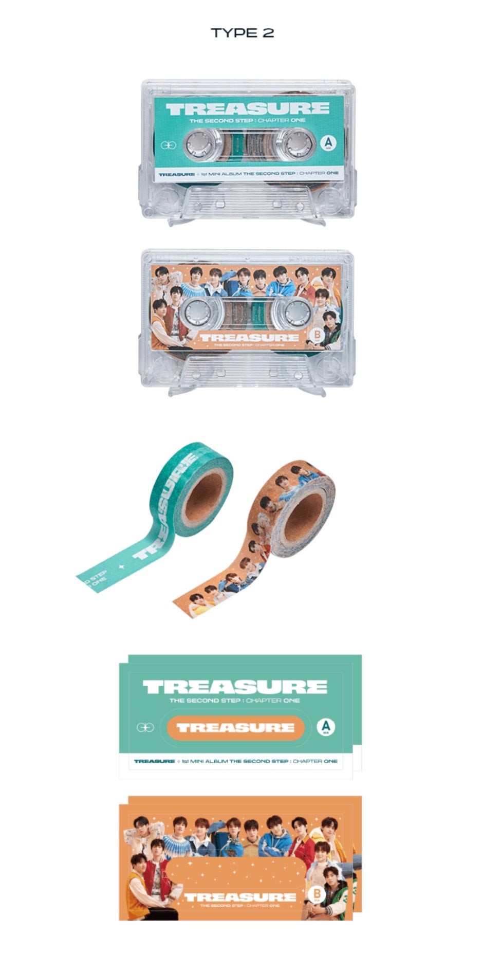 Weverse Shop MASKING TAPE + CUTTER / TYPE 2 TREASURE - JIKJIN OFFICIAL MD