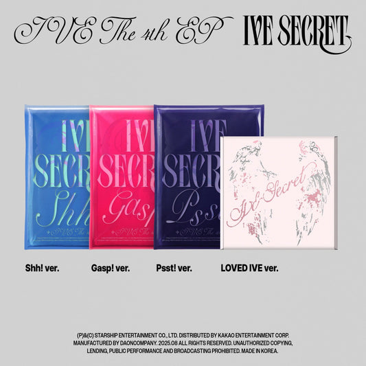 IVE - IVE SECRET 4TH EP ALBUM STARSHIP SQUARE GIFT STANDARD SET + LOVED IVE VER