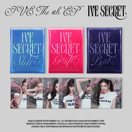 IVE - IVE SECRET 4TH EP ALBUM STARSHIP SQUARE GIFT STANDARD SET + DIGIPACK SET
