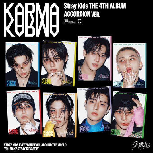 STRAY KIDS - KARMA 4TH ALBUM MUSICKOREA GIFT ACCORDION VER SET - COKODIVE