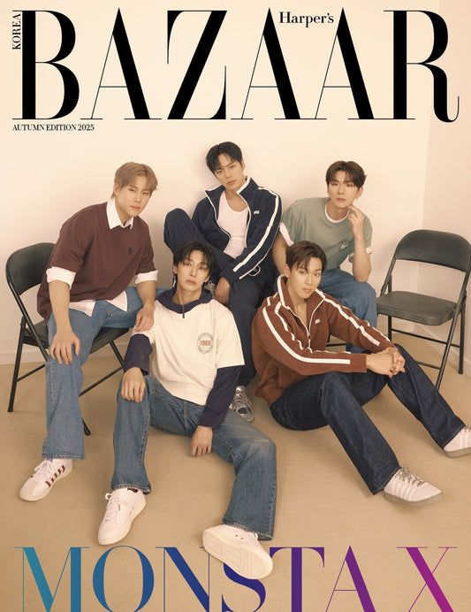 MONSTA X - BAZAAR MAGAZINE 2025 AUTUMN EDITION ISSUE COVER A - COKODIVE