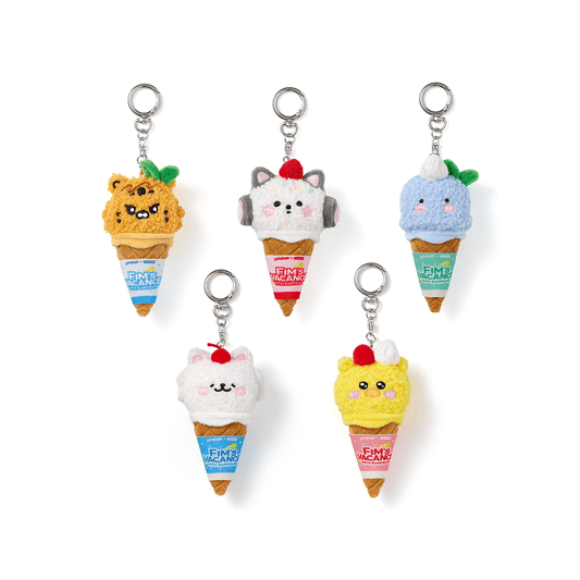 LE SSERAFIM - FIM'S VACANCE WITH EARP EARP COLLABORATION OFFICIAL MD PLUSH KEYRING (ICE CREAM VER) - COKODIVE