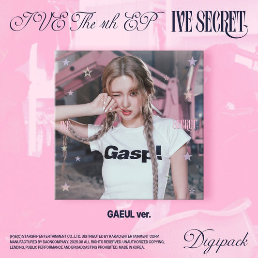 IVE - IVE SECRET 4TH EP ALBUM STARSHIP SQUARE GIFT DIGIPACK GAEUL VER