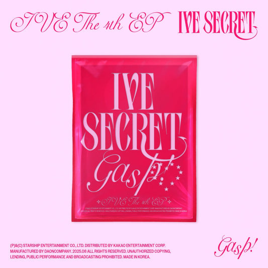 IVE - IVE SECRET 4TH EP ALBUM STARSHIP SQUARE GIFT STANDARD GASP! VER - COKODIVE