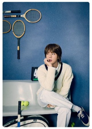 BTS JIN - HAPPY POP-UP : RUNNING WILD TO HAPPINESS OFFICIAL MD PRINTED PHOTO - COKODIVE
