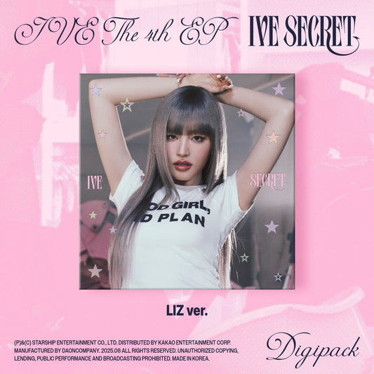 IVE - IVE SECRET 4TH EP ALBUM STARSHIP SQUARE GIFT DIGIPACK LIZ VER