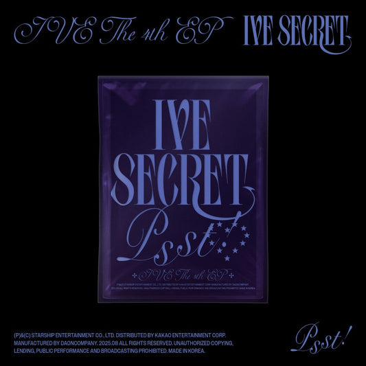 IVE - IVE SECRET 4TH EP ALBUM STARSHIP SQUARE GIFT STANDARD PSST! VER - COKODIVE