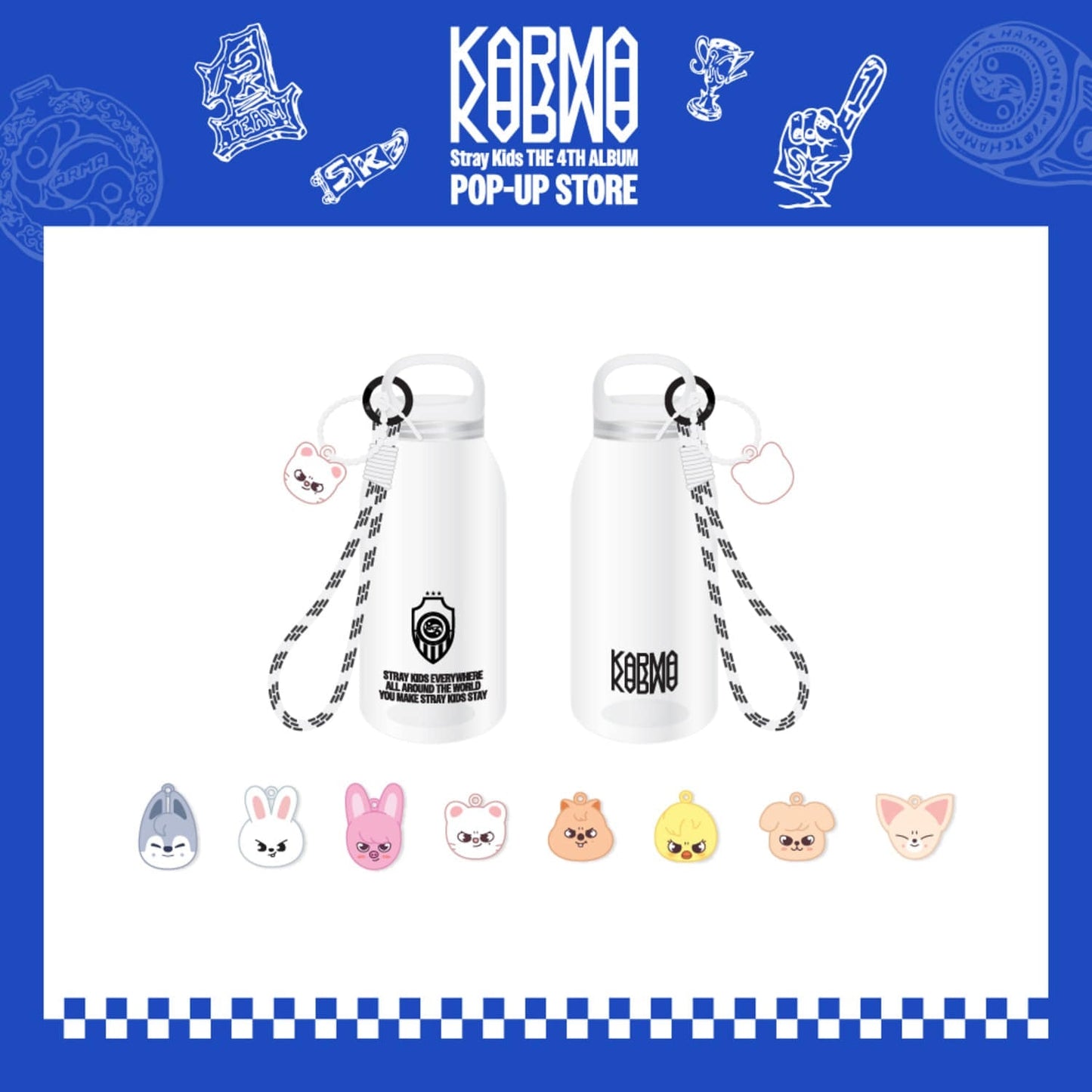 STRAY KIDS - KARMA POP UP STORE OFFICIAL MD SKZOO TUMBLER