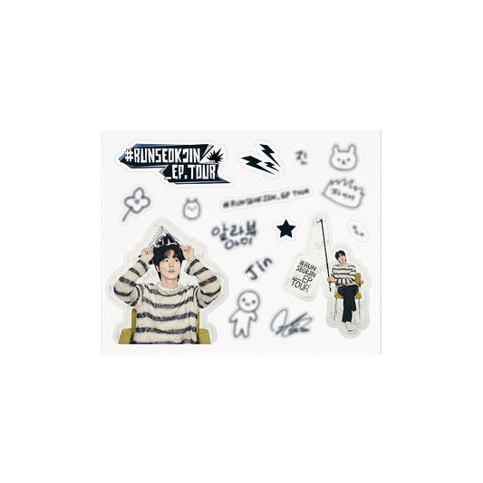BTS JIN - RUNSEOKJIN OFFICIAL MD STICKER - COKODIVE