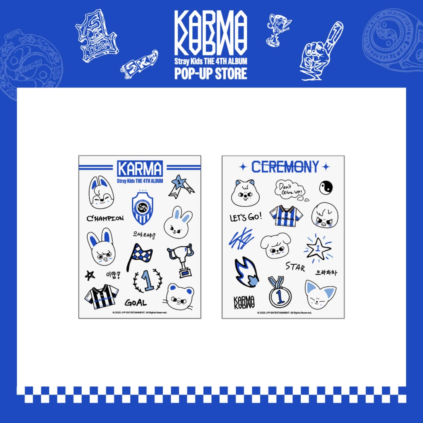 STRAY KIDS - KARMA POP UP STORE OFFICIAL MD TATTOO STICKER