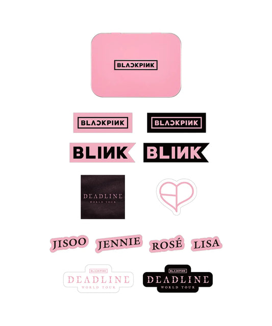 BLACKPINK - DEADLINE WORLD TOUR IN SEOUL OFFICIAL MD TIN CASE + STICKER SET - COKODIVE