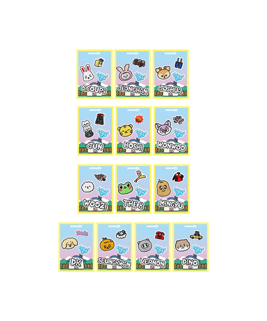 SEVENTEEN - NANA BNB WITH SEVENTEEN OFFICIAL MD VELCRO PATCH SET (4 PCS) - COKODIVE