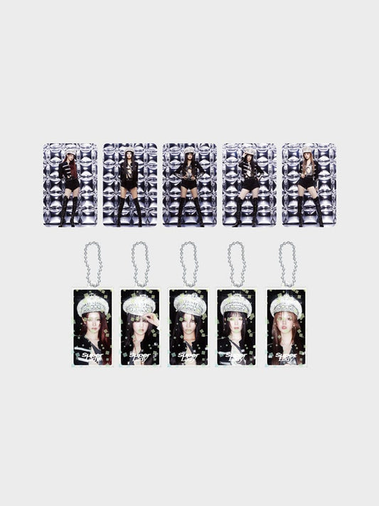 (G)I-DLE - SUPER LADY OFFICIAL MD SLIDE ACRYLIC KEYRING PHOTOCARD SET 2 VER. - COKODIVE