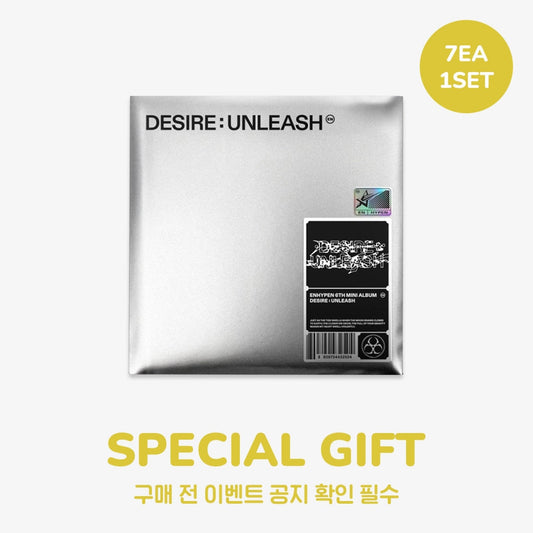 ENHYPEN - DESIRE : UNLEASH 6TH MINI ALBUM WITHMUU SPECIAL GIFT EVENT ENGENE VER SET - COKODIVE