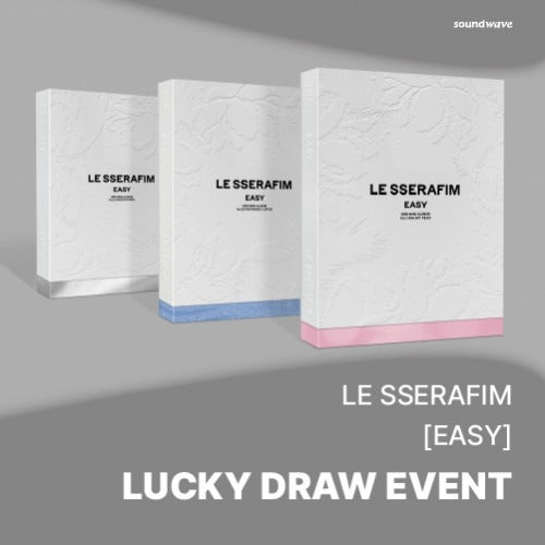 LE SSERAFIM - EASY 3RD MINI ALBUM SOUNDWAVE LUCKY DRAW EVENT RANDOM
